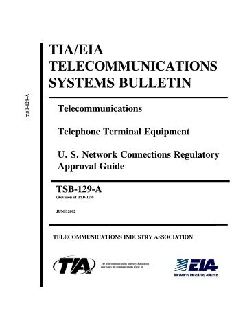 TIA/EIA - Telecommunications Industry Association