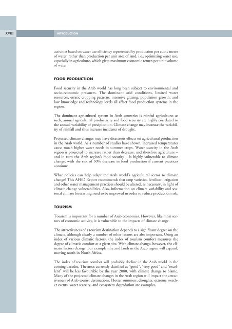 Impact of Climate Change on Arab Countries - IPCC