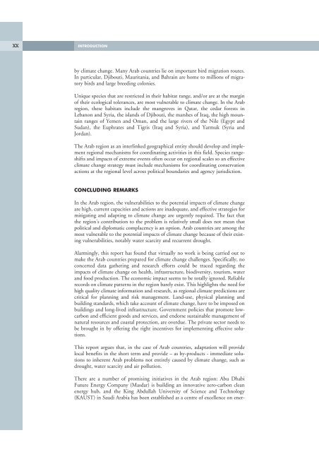 Impact of Climate Change on Arab Countries - IPCC