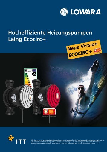 Hocheffiziente Heizungspumpen Laing Ecocirc+ - Laing GmbH