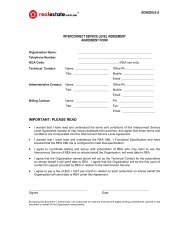 schedule a interconnect service level agreement agreement form