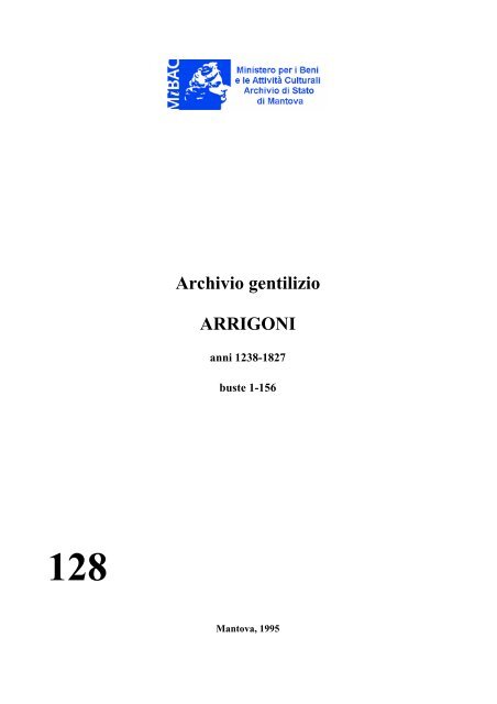 Arch. Arrigoni '93 - Istituto Centrale per gli Archivi