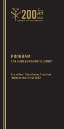 Program fÃ¶r installationer och medaljutdelning - GIH