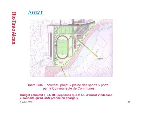 Reconversion de l'ancien site industriel Ã  AUZAT