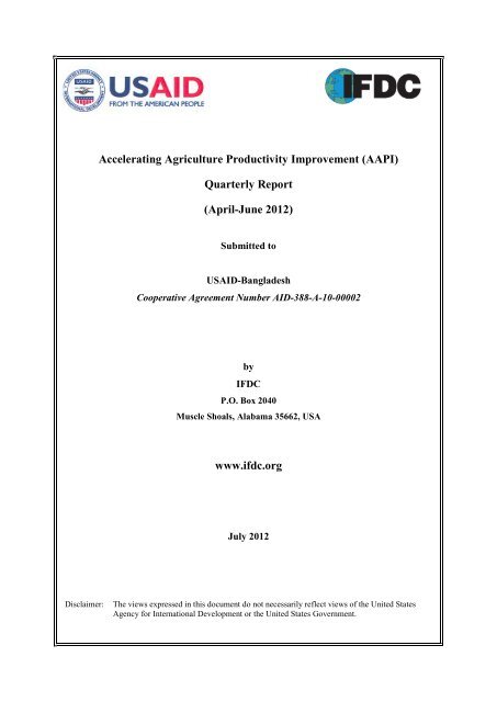 AAPI 7th Quarterly Report Apr-June 2012 - AAPI (Accelerating ...