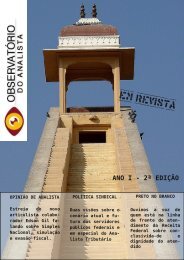 OBSERVATORIO DO ANALISTA EM REVISTA - 2 EDICAO