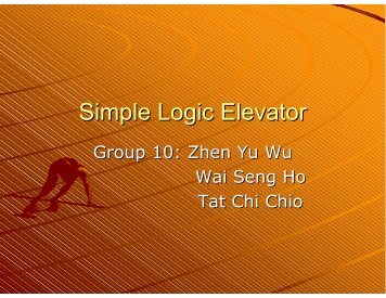 Simple Logic Elevator - Mechatronics