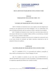 Regulamento TCC - Faculdade GuairacÃ¡