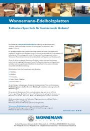 Wonnemann-Edelholzplatten - Gerhard Wonnemann Holzwerk GmbH