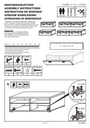 montageanleitung assembly instructions instruction de ... - fif Möbel