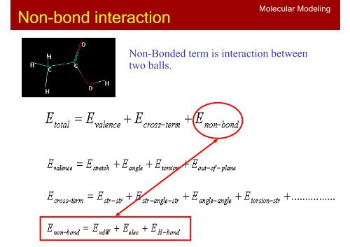 Introduction to Molecular Mechanics - Mahidol University