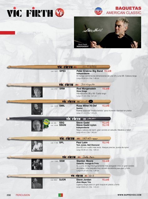 De un trastero al resto del mundo. Everett Vic Firth ... - SuproVox