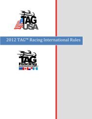 2009 TAGâ¢ Racing International Rules - TAGUSA International