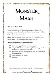 Monster Mash - Freeform Games