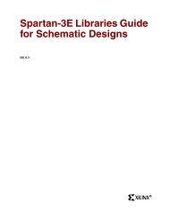 Xilinx Libraries Guide for Spartan-3E Schematic Designs