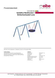 Produktdatenblatt - Eibe Produktion und Vertrieb GmbH & Co