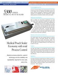 Accu-Seal Series 5300 Validatable Bag Sealer brochure