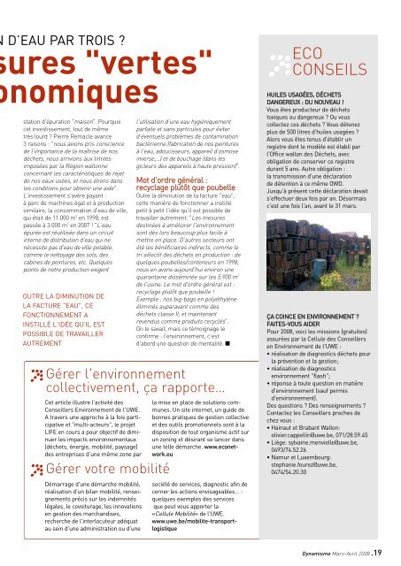 Dynamisme 212 - Union Wallonne des Entreprises