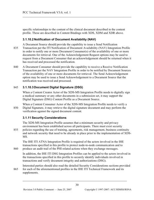 IHE Patient Care Coordination Technical Framework Vol I