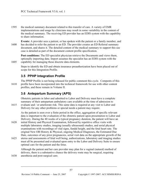 IHE Patient Care Coordination Technical Framework Vol I