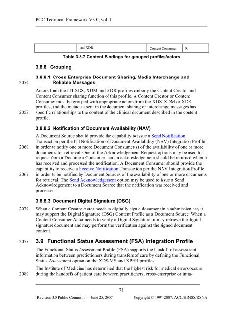 IHE Patient Care Coordination Technical Framework Vol I