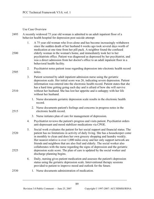 IHE Patient Care Coordination Technical Framework Vol I