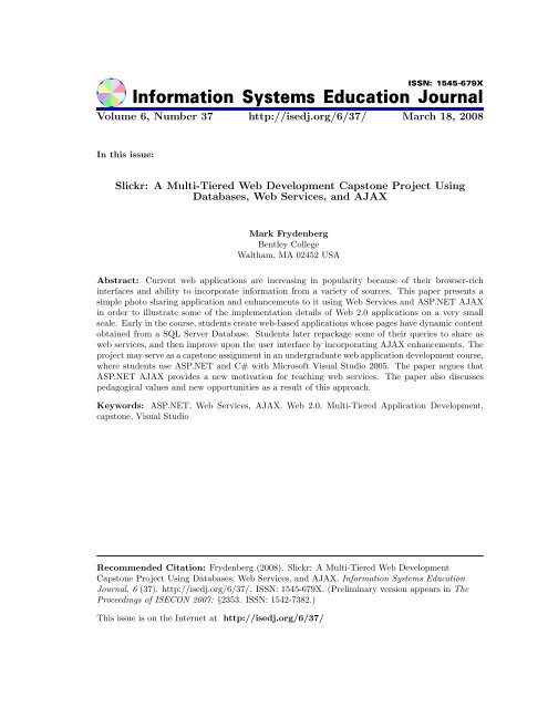 Slickr: A Multi-Tiered Web Development Capstone Project Using ...