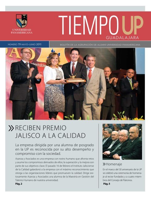 reciben premio jalisco a la calidad - Universidad Panamericana