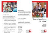 Flyer Tagespflegehaus St. Kilian Paderborn - Caritas-pb.de