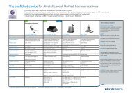 The confident choice for Alcatel Lucent Unified ... - GO Connect