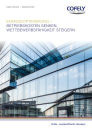 ENERGIEOPTIMIERUNG â BETRIEBS KOSTEN SENKEN ... - Cofely