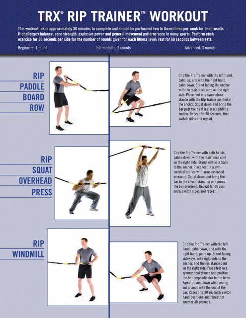 Download and print the TRX Rip Trainer Workout