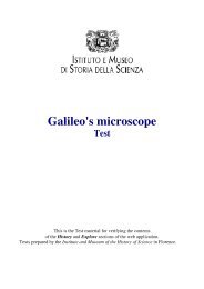 Galileo's microscope - Institute and Museum of the History of Science