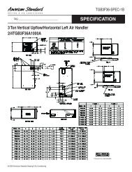 American Standard Specification 3 Ton Vertical ... - Nature Air Corp