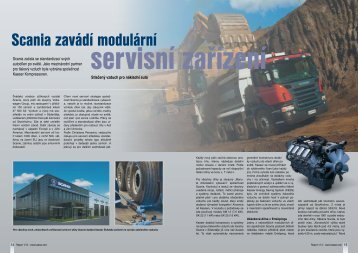 Scania zavádí modulární servisní zařízení - Kaeser Kompressoren sro