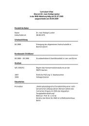 Curriculum Vitae Oberarzt Dr. med. RÃ¼diger Junker in der HNO ...