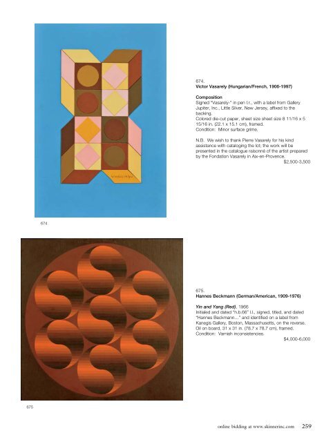 Download Catalogue 2609B: Paintings - Skinner