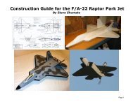 F-22 Scratch Build Construction Guide