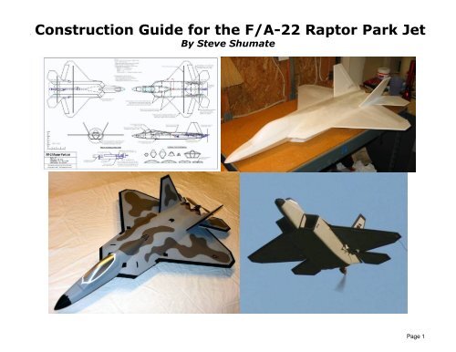 F-22 Scratch Build Construction Guide