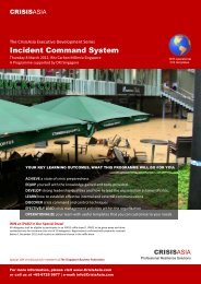 Incident Command System - DRI Singapore