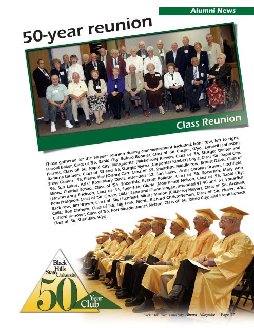 Alumni News - Black Hills State University