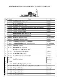 Plan für den Konfirmations-Unterricht 2012/2013 in der Gemeinde ...