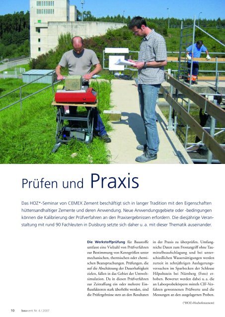 Nr. 4 / Juli 2007 - Cemex Deutschland AG