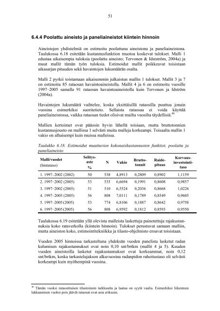 Radan kulumisen rajakustannukset 1997â2005 - Liikennevirasto