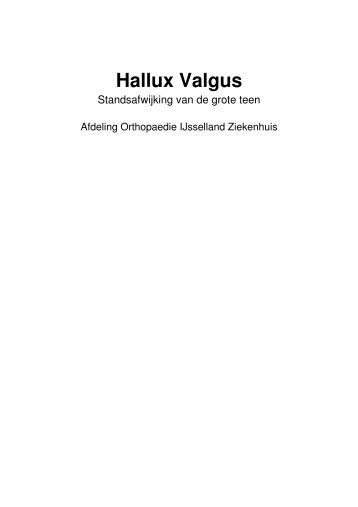 Hallux Valgus - IJsselland Ziekenhuis