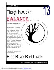 Thought in Action-balance - The White Oak Martial Arts Center