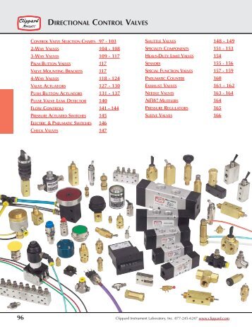 Clippard Directional Control Valves - Wainbee Limited