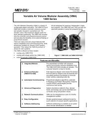 Variable Air Volume Modular Assembly (VMA) 1400 ... - ShanControls