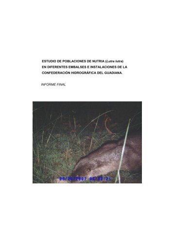ESTUDIO DE POBLACIONES DE NUTRIA (Lutra lutra) EN ...