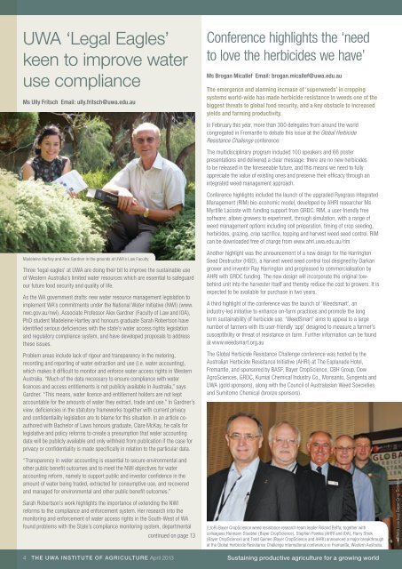 Download - The UWA Institute of Agriculture - The University of ...